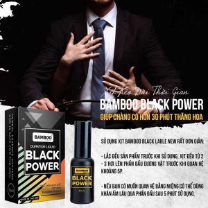 Alternative view of Chai Xịt Bamboo Black Power, Chống Xuất Tinh Sớm Nam Giới Chính Hãng (chai 15ml)
