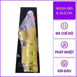 Dương Vật Giả Mạ Vàng Rung Xoay Nhìu Chế Độ